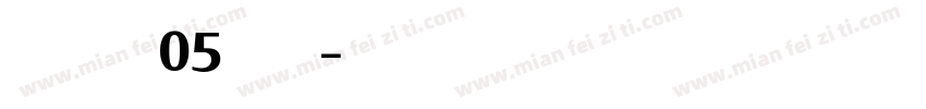 Erato W05 Bold字体转换